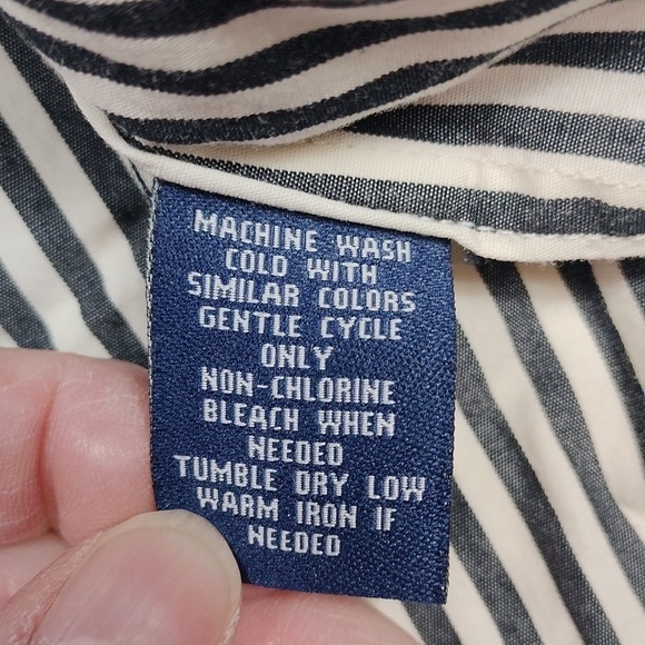 Chaps women's long sleeved button down blouse - Picture 9 of 14